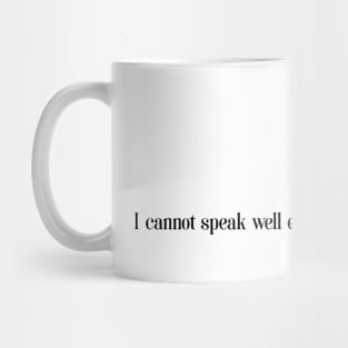 Jane Austen Sarcasm Quote (Black) Mug